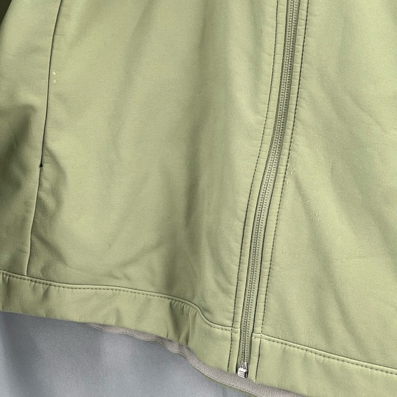 North Face Womens Softshell Jacket Sage Green Full Zip Size XL - Picture 3 of 6